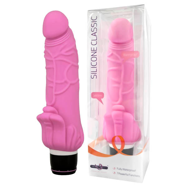 Silicone Classic - Pink 19 cm (7.5'') Vibrator Seven Creations